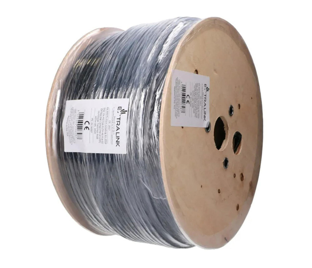 ExtraLink CAT6A FTP (F/UTP) Wewnętrzny Kabel sieciowy 305m z żelem - 1543982 - zdjęcie 3